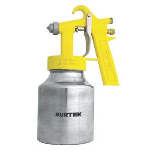 Pistola para pintar de baja presión, capacidad 1000 ml, 45 PSI con vaso reforzado Surtek PPB1