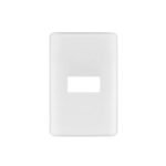 Placa 1 módulo de ABS, blanca, VOLTECK BASIC