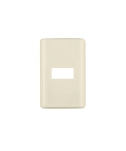 Placa 1 módulo Volteck marfil línea Basic - Tecnología de montaje esencial para espacios tradicionales que combina funcionalidad práctica con tonalidad cálida y discreta (Clave 27231)