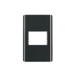 Placa negra de 1 ventana 1.5 módulos, línea Lisboa, VOLTECK