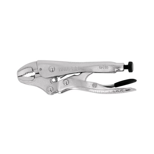 Pinza de Presión Truper 4' Mordaza Curva - Tecnología Compacta para Trabajos de Detalle en Electrónica y Joyería que Requieren Precisión (Clave 17419)
