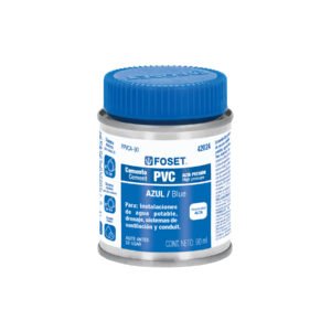 Cemento p/PVC, azul, alta presión, lata 90ml, FOSET