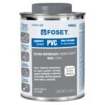 Cemento para PVC, gris, máxima viscosidad, lata 500ml, FOSET