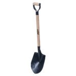 Pala con mango de madera con puño metálico "D", redonda Foy PRDMG
