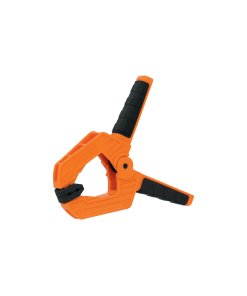 Prensa de resorte Truper de 4" cuerpo de nylon con mango de TPR - Tecnología de agarre confortable para proyectos extensos que reduce fatiga durante usos prolongados (Clave 17700)