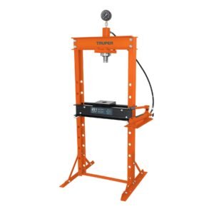 Prensa hidráulica Truper tipo 'H' de 20 ton con pistón - Tecnología de potencia superior para metalurgia profesional que proporciona fuerza extrema con control exacto (Clave 17685)