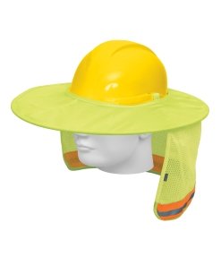 Protector Solar Truper Plegable para Casco Verde con Reflejante - Tecnología de Protección UV y Visibilidad Nocturna para Trabajos Exteriores (Clave 100354)