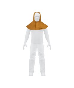 Protección para Soldar Truper Capucha de Carnaza - Tecnología de Material Resistente al Calor que Protege Rostro y Cuello de Chispas (Clave 15145)