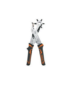 Pinza sacabocados Truper 9" mango de PVC - Tecnología de perforación limpia para materiales flexibles que crea orificios perfectamente circulares sin desgarros (Clave 17340)