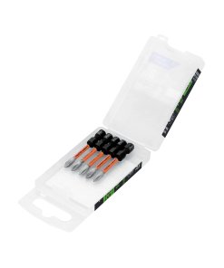 Estuche con 5 Puntas de Cruz PH1 de Impacto Largo 2', ideal para trabajos de alto impacto, clave 103023 - Expert