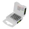 Estuche con 5 Puntas Torx T15 Largo 1', Herramientas Profesionales para Cortes Precisos, clave 12198 - Truper Expert
