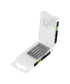 Estuche con 5 Puntas Torx T30 Largo 2', accesorio duradero para trabajos de precisión, clave 12261 - Truper Expert