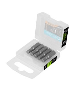 Estuche con 5 Puntas Hexagonales de 3/16mm Largo 1', pieza resistente para trabajos de carpintería, clave 12492 - Expert