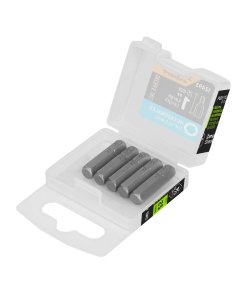 Estuche con 5 Puntas Hexagonales de 1/4mm Largo 1', herramienta de precisión para trabajos de carpintería, clave 12493 - Expert