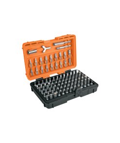 Juego Truper Profesional de 100 Puntas Mixtas Largo 1" - Tecnología de Atornillado Versátil con Estuche Plástico para Todo Tipo de Tornillos que Simplifica tu Caja de Herramientas (Clave 17794)