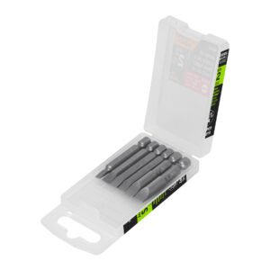 Estuche con 6 puntas planas combinadas largo 2', EXPERT