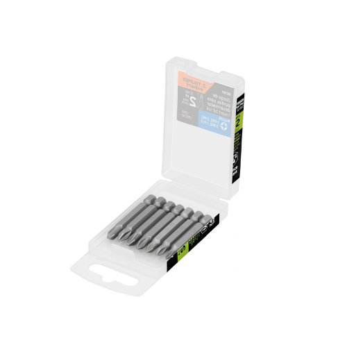 Estuche con 7 Puntas de Cruz Combinadas Largo 2', ideal para trabajos industriales y de precisión, clave 100504 - Expert