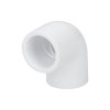 Codo 90° de PVC de 1/2', Resistente y Ideal para Instalaciones de Fontanería en Espacios Reducidos, FOSET Foset clave 45411