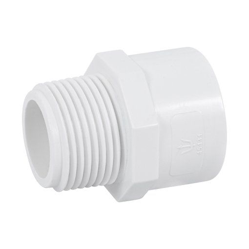 Adaptador Macho de PVC de 1', Alta Durabilidad para Instalaciones de Tuberías, clave 45431 - FOSET