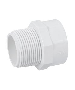 Adaptador Macho de PVC de 1-1/4', Resistencia para Proyectos de Conexiones de Tuberías, clave 45545 - FOSET
