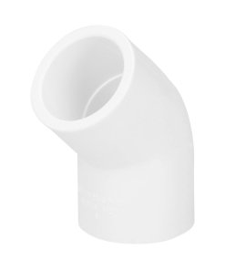 Codo 45° de PVC de 1/2', Resistente y Duradero, Ideal para Instalaciones de Tuberías, Clave 45414, Foset