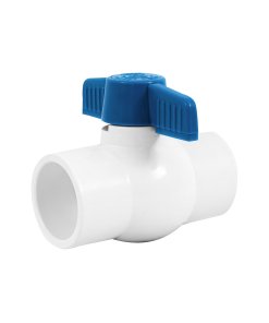 Válvula de Esfera de PVC 1-1/4' para Cementar, Resistencia Alta y Funcionalidad para Conexiones de Agua, Clave 49159, FOSET