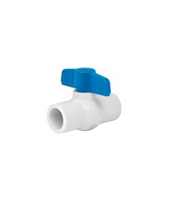 Válvula de Esfera de PVC 1/2' para Cementar, Funcionalidad y Resistencia para Instalaciones de Agua, Clave 49156, FOSET