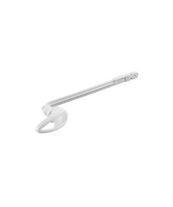 Palanca Frontal Plástica Blanca para WC, Diseño Compacto y Resistente, Marca Foset, Clave 45397