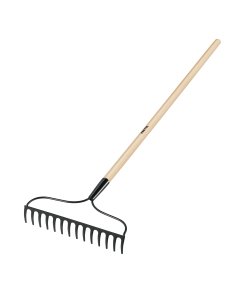 Rastrillo jardinero de 14 dientes, ideal para nivelar y airear la tierra, PRETUL, clave 25054.