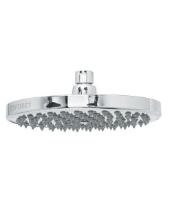 Regadera Cromo 8' Plato Redondo, Sin Brazo, Diseño Funcional y Resistente, Marca Foset Element, Clave 49583