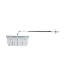Regadera de Plato Cuadrado de 10' con Brazo en Acabado Cromo, Estilo Elegante y Funcional, Clave 45773, FOSET