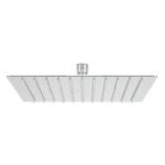 Regadera plato cuadrado 10' sin brazo, cromo, FOSET RIVIERA
