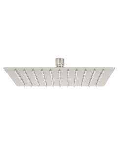 Regadera Plato Cuadrado 10' Sin Brazo, Acabado Satín, Diseño Moderno y Funcional, Marca Foset Riviera, Clave 45782