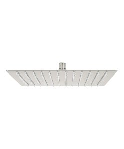 Regadera Plato Cuadrado 12' Sin Brazo, Acabado Satín, Diseño Moderno y Funcional, Marca Foset Riviera, Clave 45784