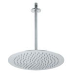 Regadera plato redondo 12' con brazo, cromo, FOSET RIVIERA