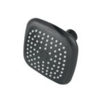 Regadera cuadrada de ABS 3-3/4' sin brazo, negro, BASIC