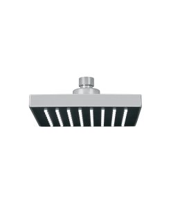 Regadera Cuadrada de ABS de 6' con Acabado Cromo sin Brazo, Diseño Resistente y Funcional, Clave 46735, FOSET
