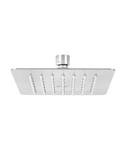 Regadera Cuadrada 6', Acero Inox, Sin Brazo, Cromo, Diseño Compacto y Funcional, Marca Foset Túbig, Clave 47737