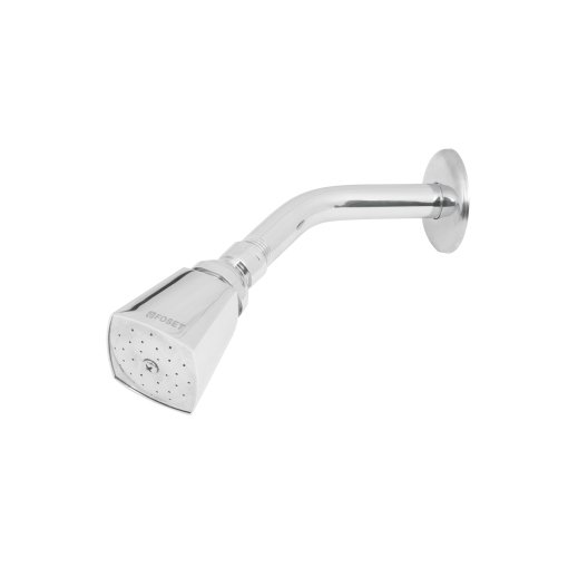 Regadera Cuadrada 2' Brazo y Chapetón de Acero, Alta Calidad para un Estilo Moderno, Marca Foset Aqua, Clave 49248
