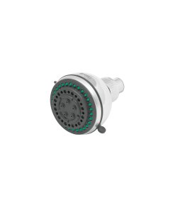 Regadera Redonda de ABS 3', 5 Funciones, Sin Brazo, Alta Funcionalidad para Uso Diario, Marca Foset Aqua, Clave 49415