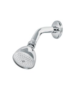 Regadera Cónica 2-1/2' Brazo y Chapetón de Acero, Diseño Compacto y Resistente, Marca Foset Aqua, Clave 49448