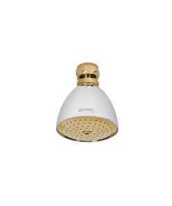 Regadera Cónica 2-1/2' Cromo-Oro Sin Brazo, Alta Resistencia y Estilo Sofisticado, Marca Foset Aqua, Clave 49148