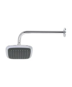 Regadera Cuadrada de Plato Ancho de 6' con Brazo Inoxidable a Muro, Acabado Elegante y Funcional, Clave 49451, FOSET