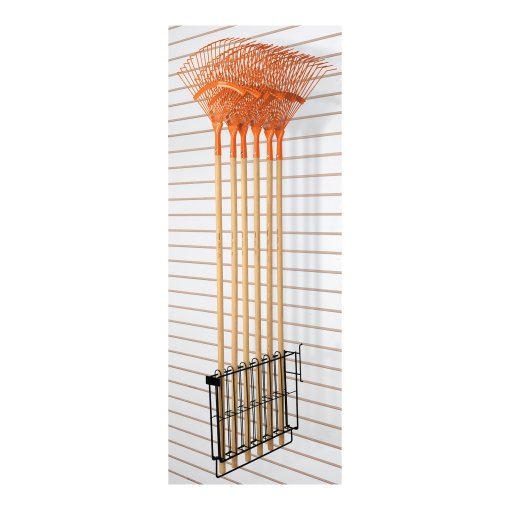 Rack Truper para escobas metálicas - Tecnología organizativa para herramientas de limpieza industrial que preserva las cerdas en perfecto estado hasta su venta (Clave 50216)