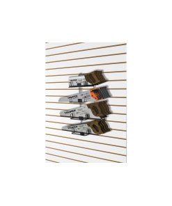 Rack Truper para serrotes - Tecnología de exhibición segura para herramientas cortantes que protege los dientes del producto mientras facilita su visualización (Clave 50092)