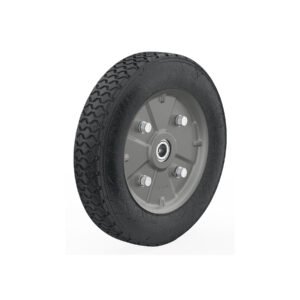 Rueda de hule sólido imponchable 10', doble balero, PRETUL