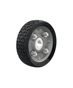 Rueda de hule sólido 4-1/2' para diablo, un balero, opción confiable para diablillos ligeros, Pretul clave 45476