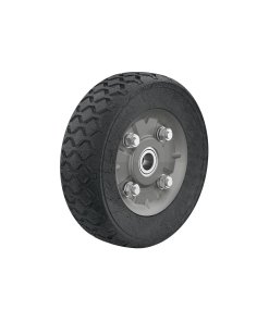 Rueda de hule sólido 7' para diablo, doble balero, gran capacidad para uso en terrenos difíciles, Pretul clave 45483