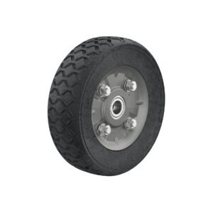 Rueda de hule sólido imponchable 7', doble balero, PRETUL