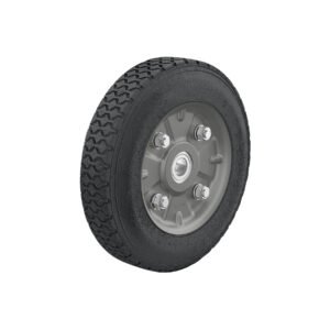 Rueda de hule sólido imponchable 8', doble balero, PRETUL